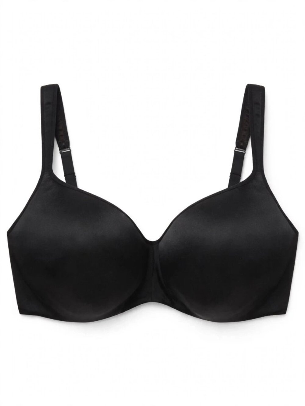 Cacique Lane Bryant Black Smooth Lightly Lined Balconette Underwire Bra 40H